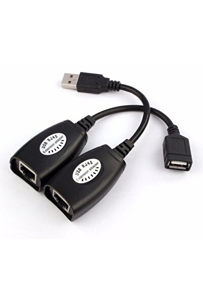 POWERTECH USB extender CAB-N098 μέσω καλωδίου RJ45, μαύρο