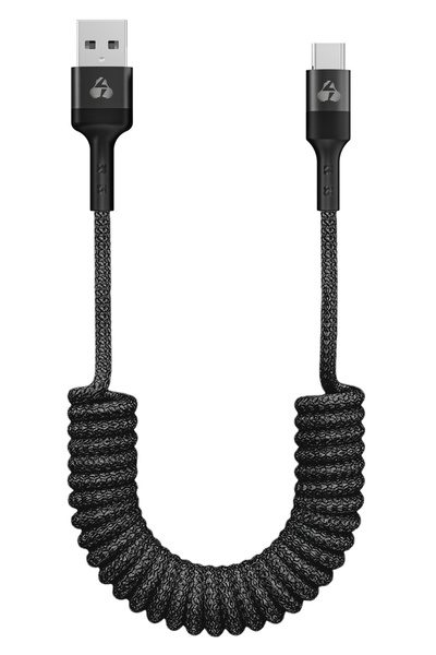 POWERTECH καλώδιο USB-C σε USB PTR-0197 με spiral καλώδιο, PD 60W, 480Mbps, 1...