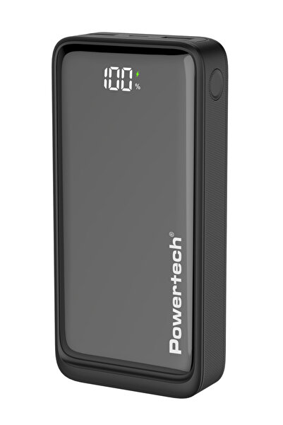 POWERTECH power bank PT-1327 με οθόνη, 20000mAh, 22.5W, μαύρο