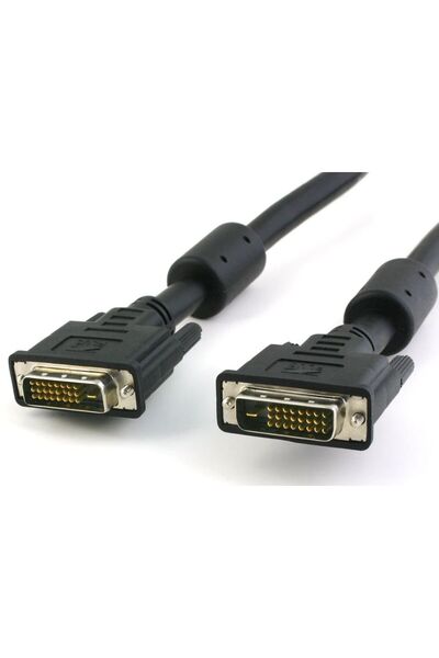 POWERTECH Καλώδιο DVI-D 24+1 CAB-DVI004, 2x Ferrites, 3m, μαύρο