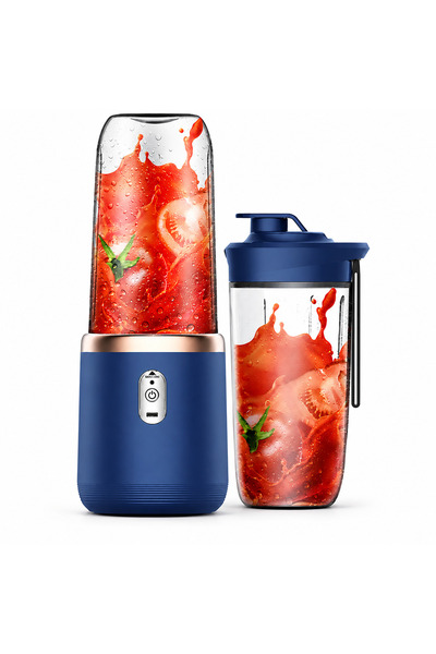NO BRAND Blender portabil reîncărcabil cu 6 lame din oțel inoxidabil, 400 ml,...