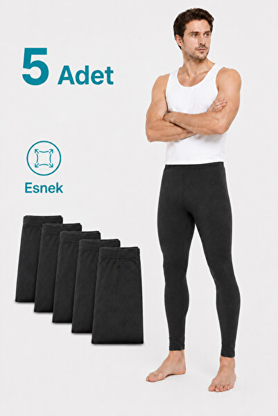 don-x | Kışlık Set 5 li Erkek Termal Tayt ANTRASİT ( 5 ADET )