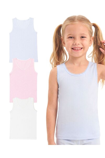 Mimosso Girl's Organic Cotton 3-Piece Undershirt Set