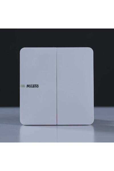 Danube Home - Milano 10A 2 Gang 2 Way Switch Wh Ps