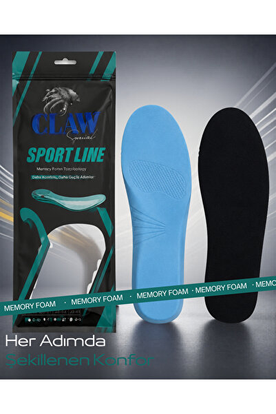 CLAWSPECİAL Sportline Yumuşak Spor Tabanlık Günlük Konforlu İç Taban, Dışa Ba...