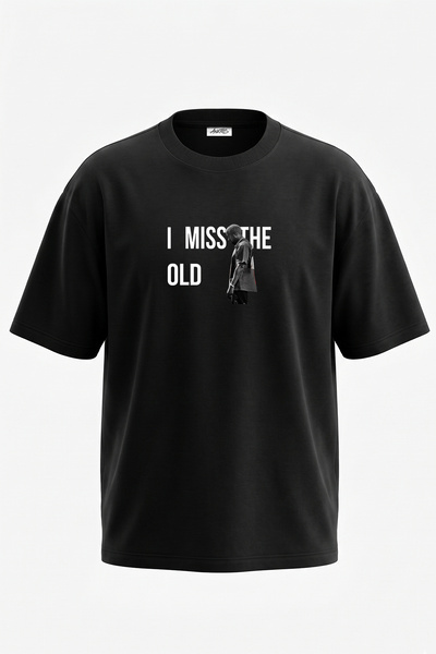 Anetos Kanye West_4 Design Printed Unisex Oversize Black Tshirt