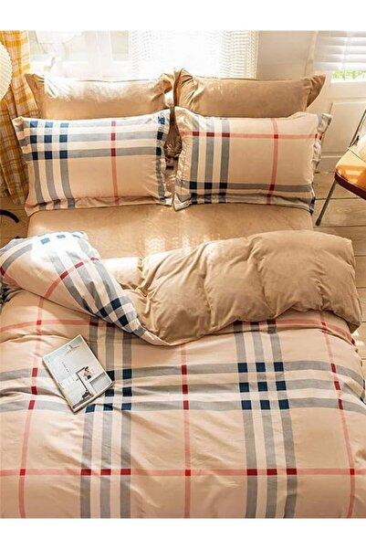 Yıldızan Msa Shop Double 100% Cotton Duvet Cover Set - Fitted Sheet, Soft, Br...