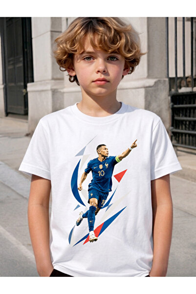 STİL-X TRICOU BĂRBAȚI CU IMPRIMEU MBAPPE, ȚESĂTURĂ MOALE 100% BUMBAC