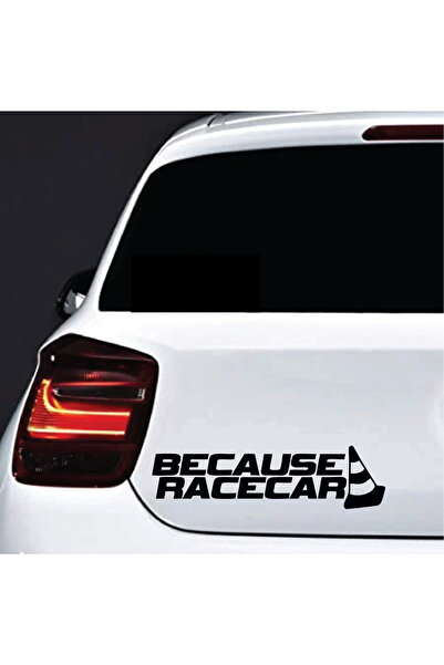 Amo-Stickers Стикер за кола  "Поради състезателна кола " 30см Черен