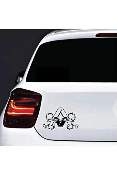 Amo-Stickers Sticker auto Renault Kids 30cm Alb