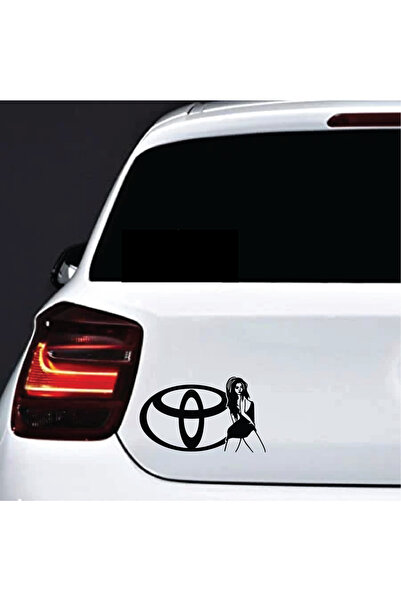 Amo-Stickers Автомобилен стикер Тойота Секси 30см Сребърен
