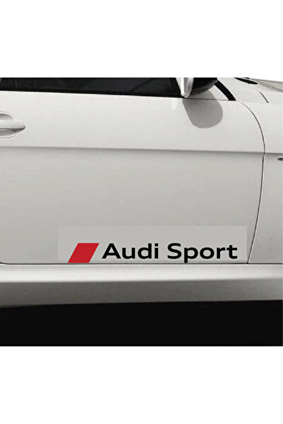 Amo-Stickers Αυτοκόλλητα πλευρών Audi 2 τεμάχια Audi A4, A5, A6, A8 55 εκ. Μαύρο
