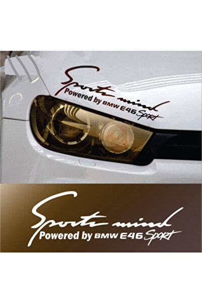 Amo-Stickers Αυτοκόλλητο BMW E46 Sports Mind 30εκ. Κόκκινο