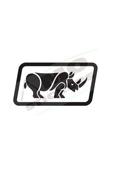 Amo-Stickers Стикер за кола Рино 25см Червен