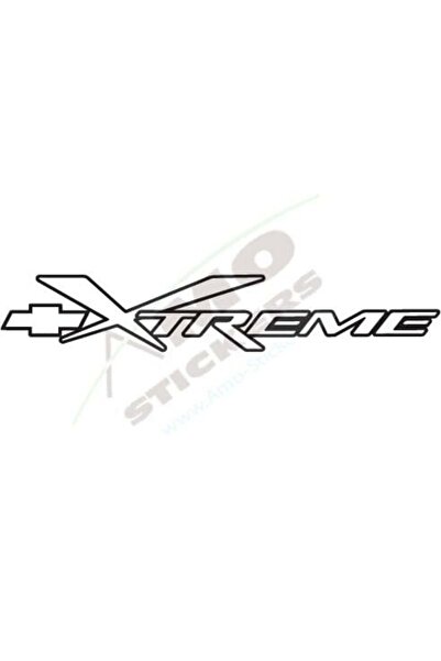 Amo-Stickers Chevrolet X 25cm Gri inchis