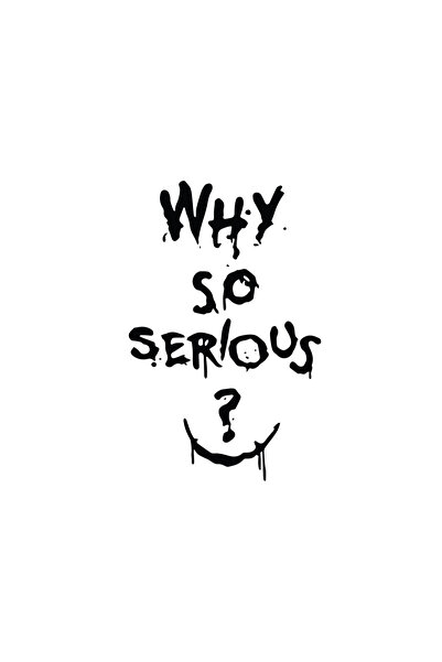 Amo-Stickers Sticker Auto Why so serios ? 5 30cm Argintiu