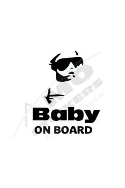 Amo-Stickers Μωρό στο αυτοκίνητο εξατομικευμένο 25 εκ. Κόκκινο
