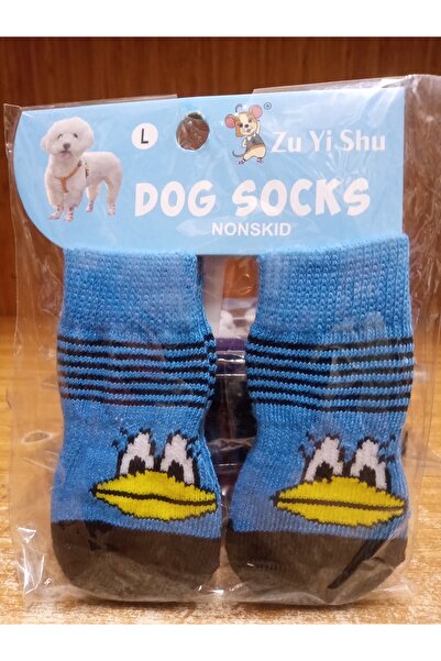 pet Köpek Kedi - Kaymaz Taban Örgülü & Evcil Hayvan Ayak Çorabı L BEDEN