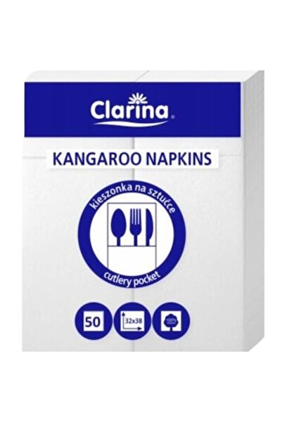 Clarina Șervețele Kangaroo cu buzunar Airland, 40 x 40 cm, 2 straturi, 50 buc...