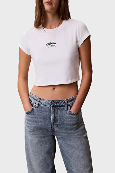 Calvin Klein Pamuklu Regular Fit Logolu Bisiklet Yaka T Shirt LV047G828GYAF T...