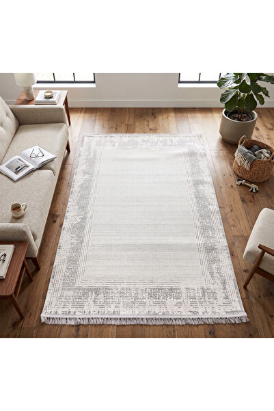 Merinos Rodin Serisi %100 Premium Akrilik Eskitme Versace Desenli Çerçeveli S...