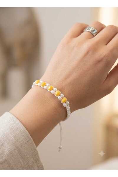 trendhazan A Quality Handmade Adjustable Macrome Knitted Crystal Beaded Speci...