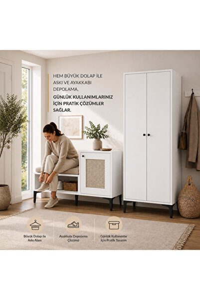 VENATTO massimo life white portmanto(%100mdf)
