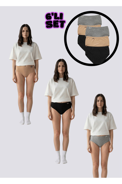 NACAR STORE Pack of 6 Lycra Women's Bato Ribana Panties