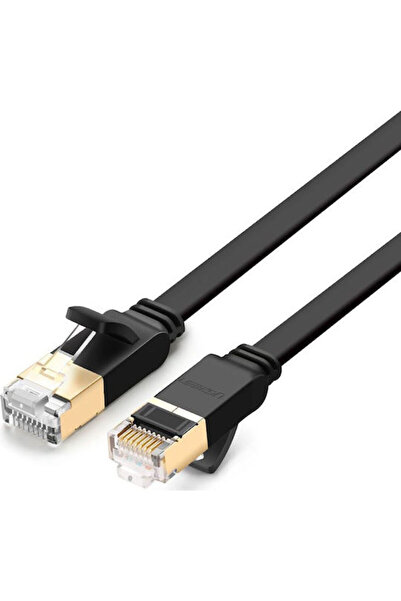 Ugreen Επίπεδο καλώδιο Ethernet U/FTP (STP) Κατηγορίας 7 (10Gbps) 1μ Μαύρο Κω...