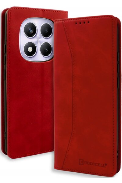 Bodycell Θήκη Xiaomi Redmi Note 14 Pro 4G Book Case Πορτοφόλι - Red