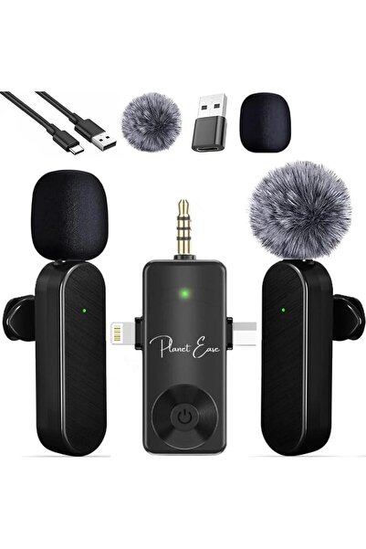 Generic Mini Wireless Microphone – Lavalier Mic 3 in 1 Universal Bluethooth M...