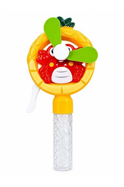 TOY LAND Kids Handheld Bubble Fan Toy with Built-in Bubble Solution, Cartoon ...