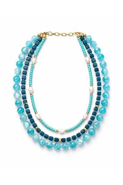 Venus Design Multiple Bead Necklace