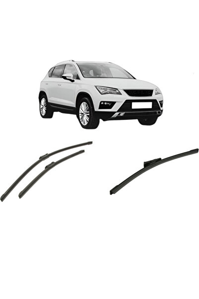 Bosch Set of 3 wipers SEAT ATECA (KH7, KHP) from 2016-2021, for windshield an...