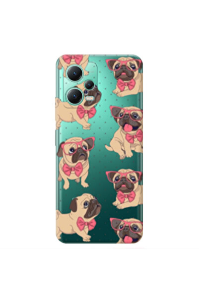 Other Xiaomi Redmi Note 12 Pro 5G Dog Spectacled Transparent Silicone TPU Θήκη