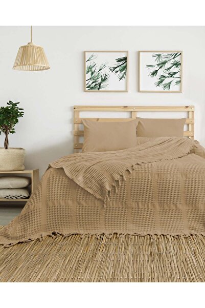 DONATEV Liva Double Jacquard Pattern Cotton Pique / Beige