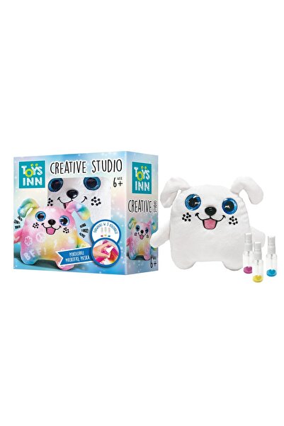 Stnux Set jucarie creativa Stnux, masca de colorat caine, 15x14cm, multicolor
