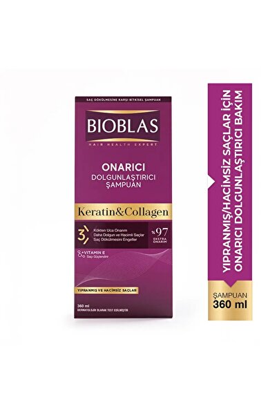 Bio Collagen + Keratin Shampoo 360 ml |   Anti-Hair Loss Volumizing and Repai...