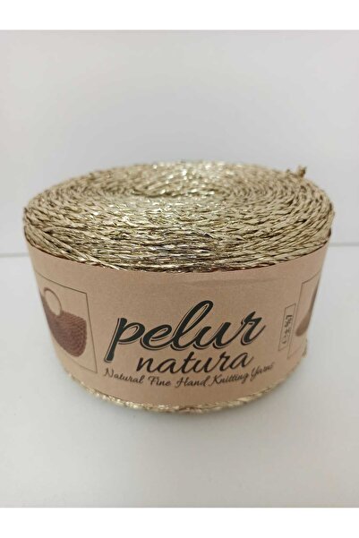 İPEK YÜN İPLİK DÜNYASI Pelur Natura Metallic Twisted Raffia 250Gr