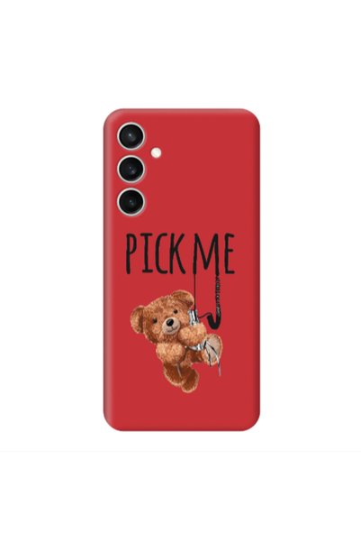 Other Samsung S24 Plus Pick me Red Colored Silicone TPU Θήκη