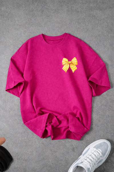 Revasser Γυναικείο T-Shirt από χτενισμένο βαμβάκι με ΣΤΑΥΡΟΥΣ ΛΑΙΜΟΥ, ξανθό, ...
