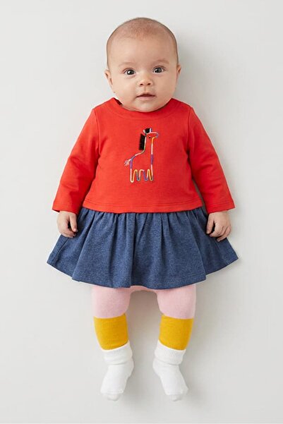 MOTHERCARE طقم فستان مطبوع عليه رسومات مكون من قطعتين للفتيات الصغيرات، متعدد...