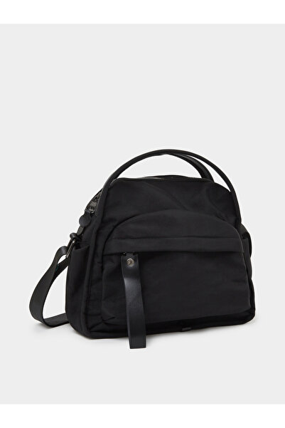Styli Black Solid Shoulder Bag with Dual Handle