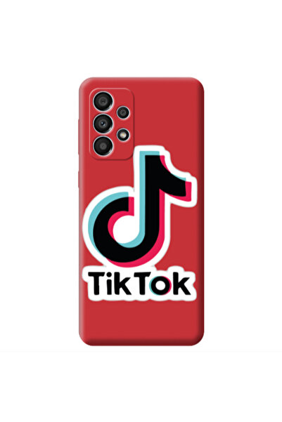 Other Samsung A53 Tik Tok Red Colored Silicone TPU Θήκη