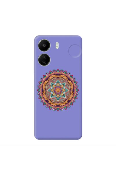 Other Xiaomi Redmi 13C Mandala D102 Purple Colored Silicone TPU Θήκη