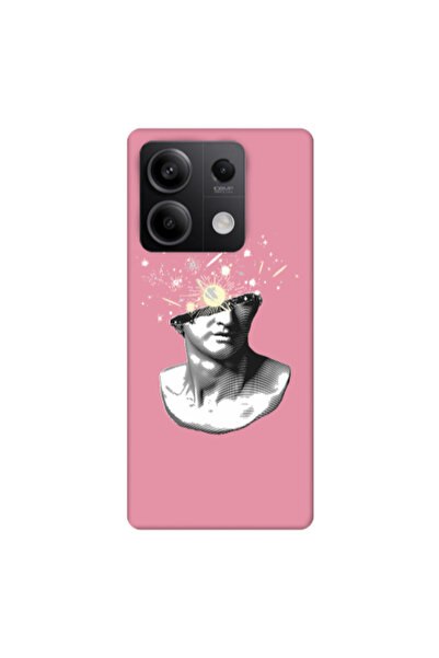 Other Xiaomi Redmi Note 13Pro 5G Space Statue Pink Colored Silicone TPU Θήκη