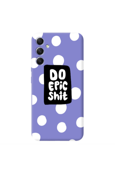 Other Samsung A34 Do Epic Shit Purple Colored Silicone TPU Θήκη