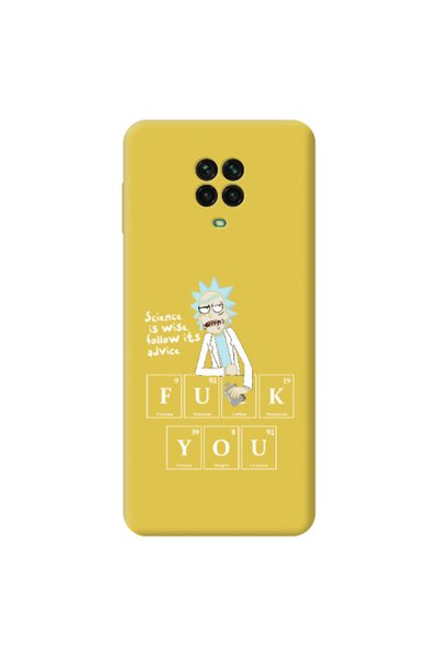 Other Xiaomi Redmi Note 9 Pro Rick Scince is wise Yellow Colored Silicone TPU...