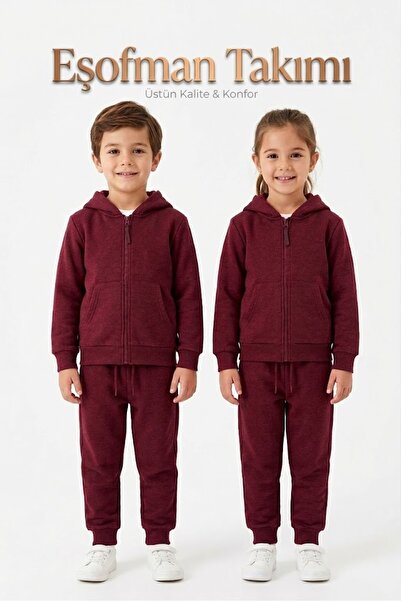 NACAR STORE Set de trening unisex pentru copii, cu fermoar, sus și jos