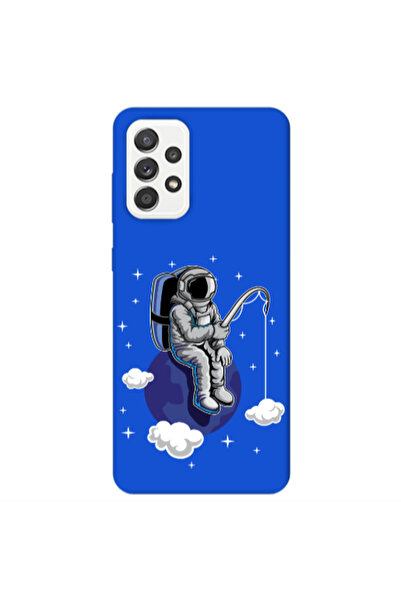 Other Samsung A52 Fishing space Blue Colored Silicone TPU Θήκη